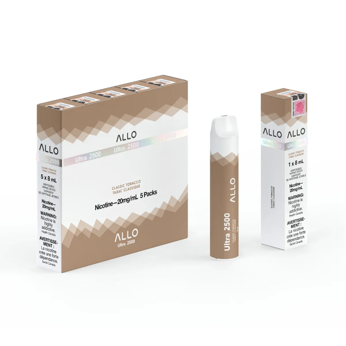 ALLO 500 FLAVOURLESS/2500 CLASSIC TOBACCO